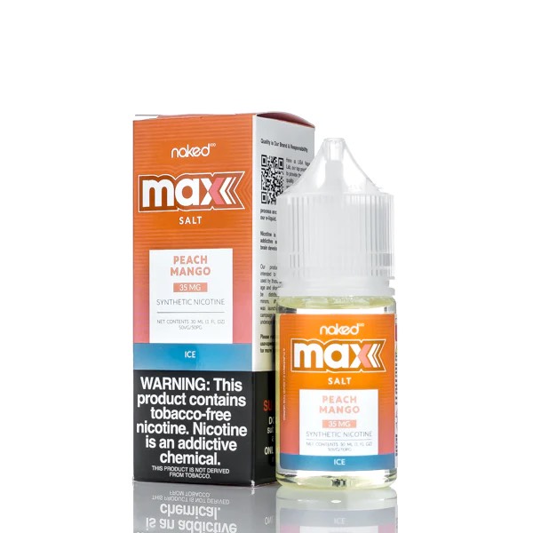 Salt Naked 100 Max Peach Mango 30ML Xoài Và Đào Lạnh