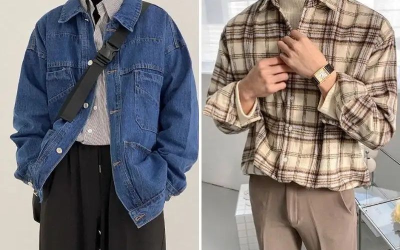 Tinh tế và sang trọng với áo khoác bò, sơ mi sọc, áo len cổ cao và quần jean