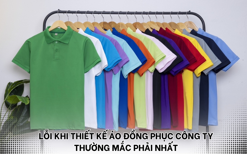 lỗi khi thiết kế áo đồng phục công ty